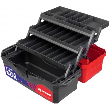 Nisus Tackle Box трехполочный красный 1