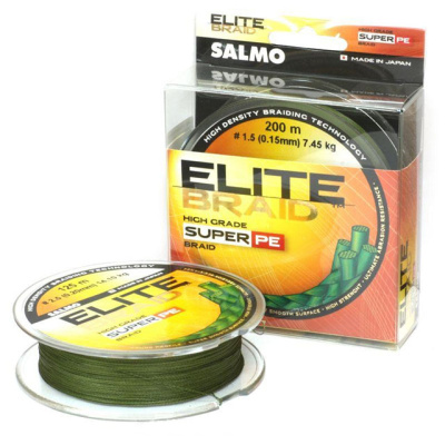 Леска плетеная (шнур) SALMO ELITE BRAID GREEN 