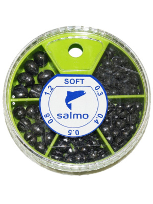 Набор грузил Salmo ДРОБЬ SOFT 5 секций 60gr мягкие