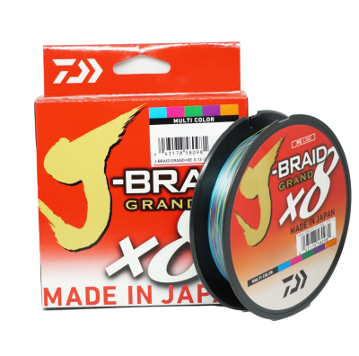 Леска плетеная (шнур) DAIWA J-BRAID GRAND X8E MULTI COLOR 