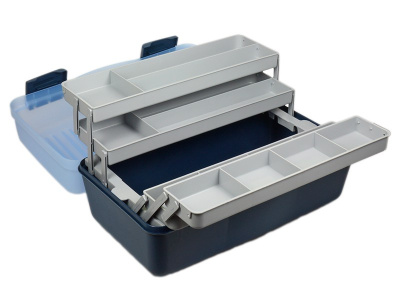 Ящик Nautilus 136 Tackle Box 4-tray Clear Blue-Blue