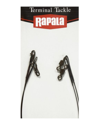 Поводок с клипсой и вертлюгом RAPALA, упаковка 3шт