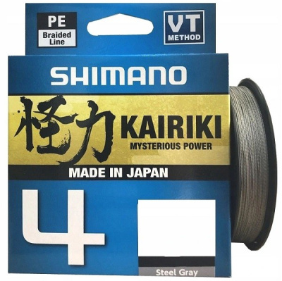 Леска плетеная (шнур) серая SHIMANO KAIRIKI 4 PE 