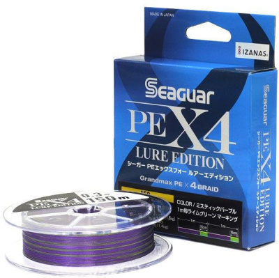 Леска плетеная (шнур) SEAGUAR PE X4 LURE EDITION 