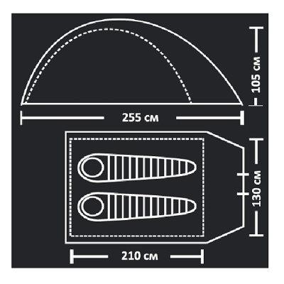 Палатка туристическая Campack Tent Alaska Expedition 2, автомат