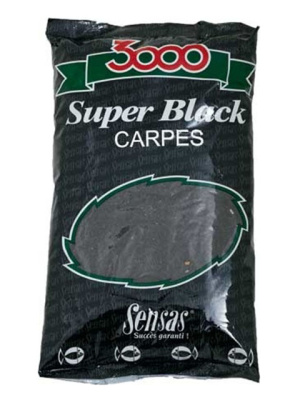 Прикормка Sensas 3000 Super BLACK Carp 1кг