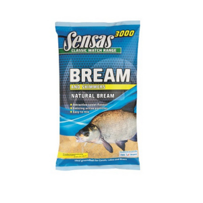 Прикормка Sensas 3000 NATURAL BREAM 1кг