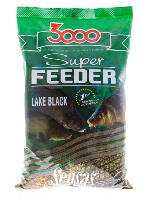 Прикормка Sensas 3000 Super FEEDER LAKE Black 1кг