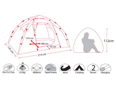 Палатка автоматическая двухместная Envision 2